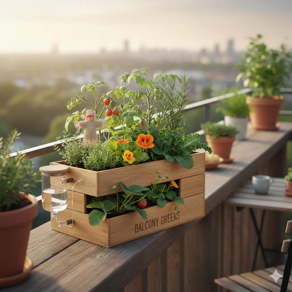 Compacte Balkon Tuin container mini-tuin